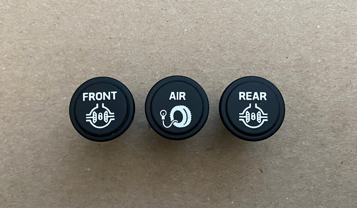 ARB Style W/Lettering Button Set of 3