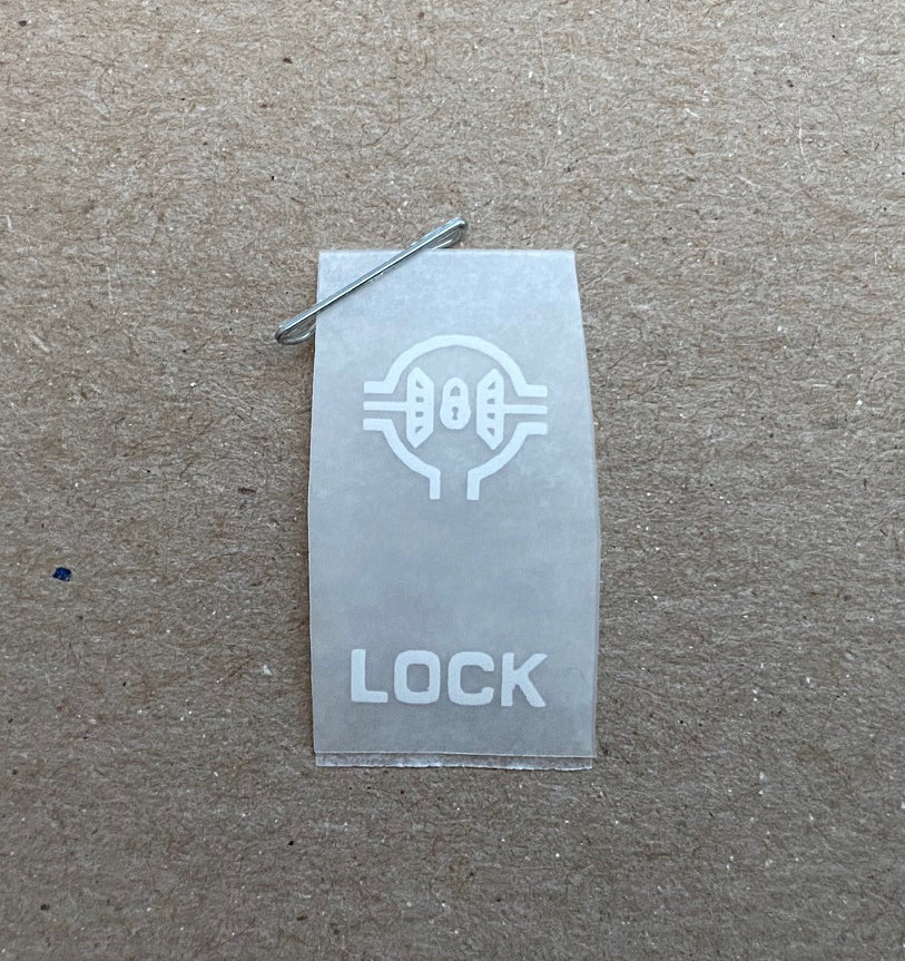 Locker Decal for Toggle Switch