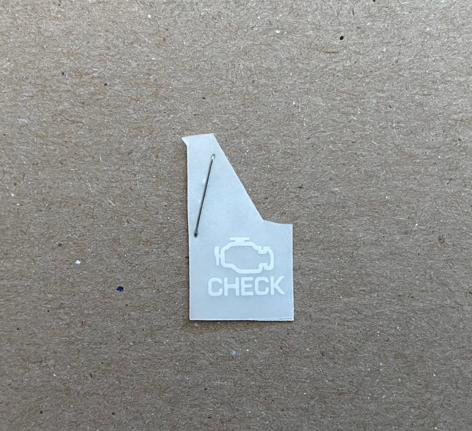 (Single) Check Engine Decal FJ60/62 Landcruiser