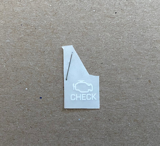 (Single) Check Engine Decal FJ60/62 Landcruiser