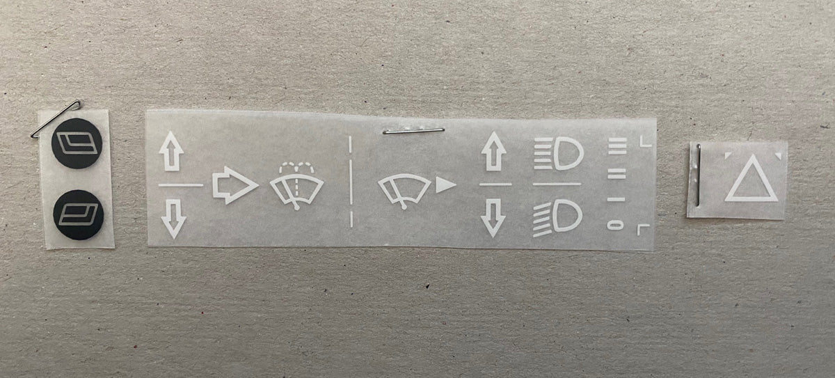 Window/Instrument/Hazard Decal Kit Package 'A' (Early) – MoFaraz