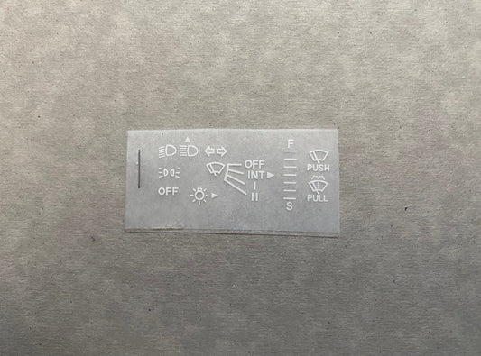FD RX7 **LHD** Instrument Decal Kit