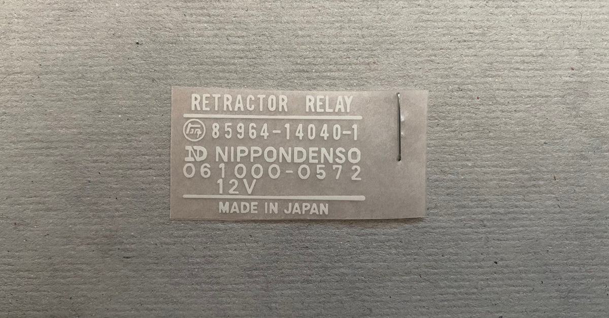 Supra A60/P-Type (Retractor Relay) Decal kit