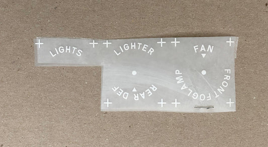 As-is 2002 BMW Dashboard Lettering Set