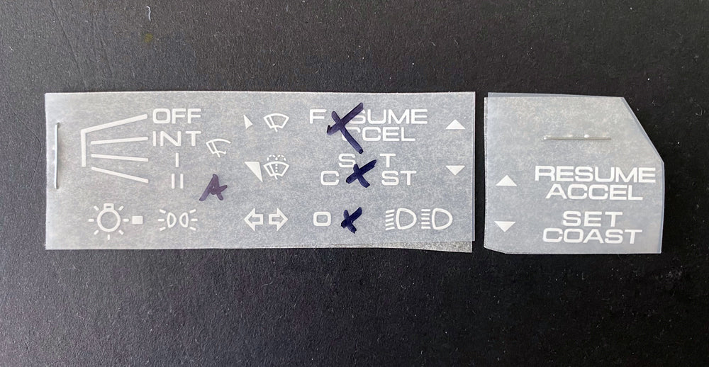 'A' Cruise Decal Set Miata NA/NB (As-is)