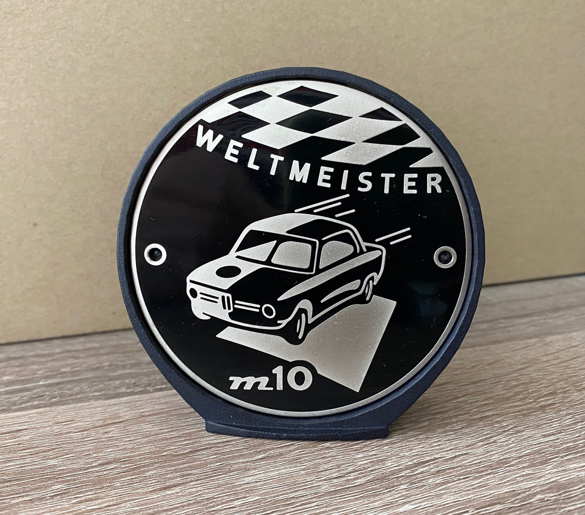 'Weltmeister' Desk Badge (Black)