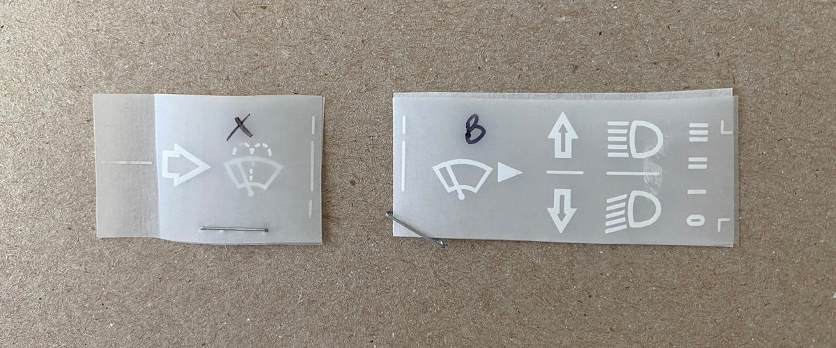Kit 'B' (Sold As-is) Instrument Decal Kit Mercedes