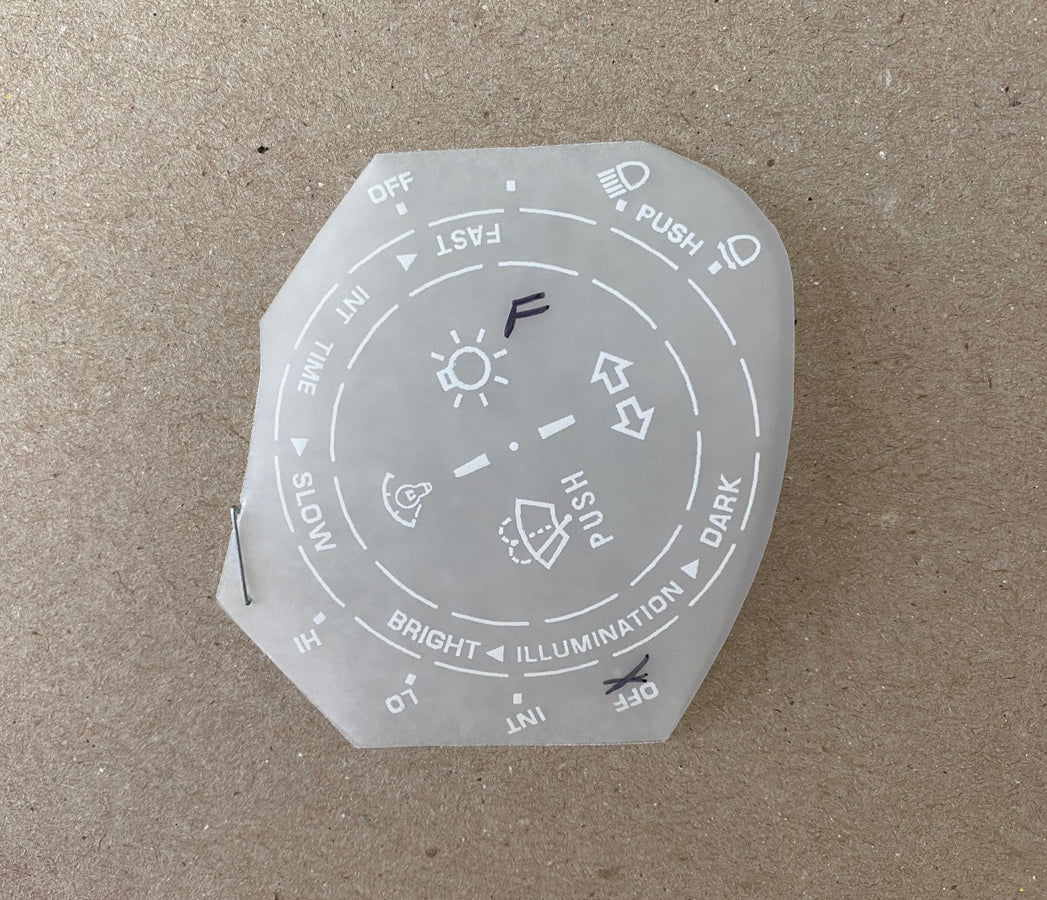 As-is AE86 Instrument Decal Kit 'F'