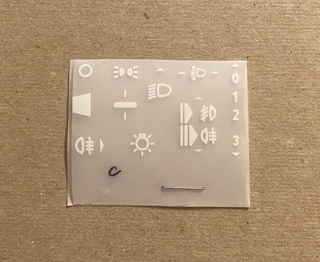 Kit 'C' (Sold As-is) Light Panel Decal Kit Mercedes
