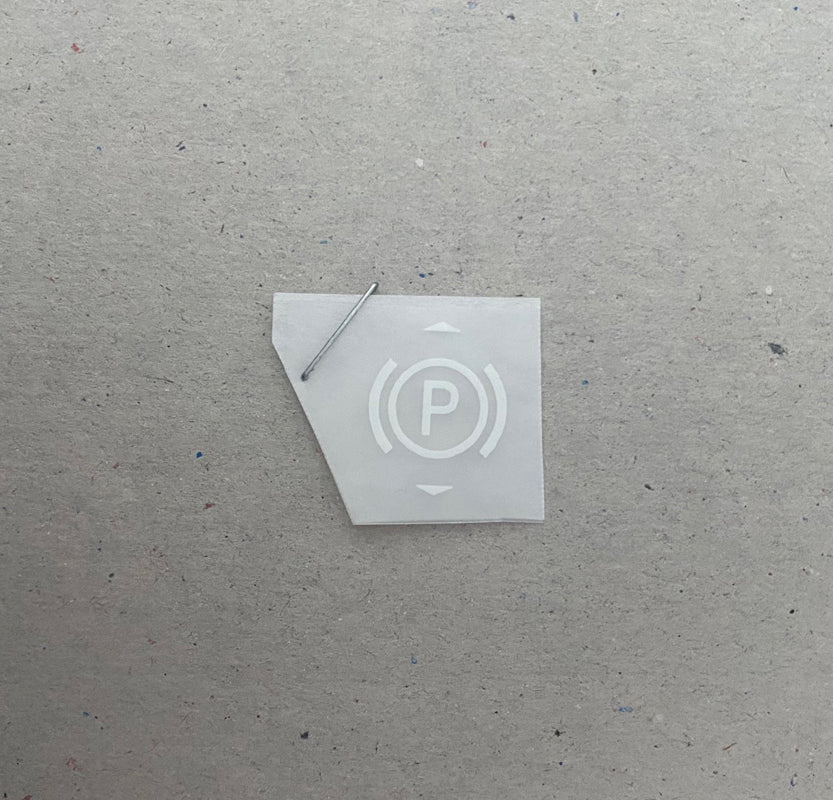 Mercedes 'P' Parking Brake Decal
