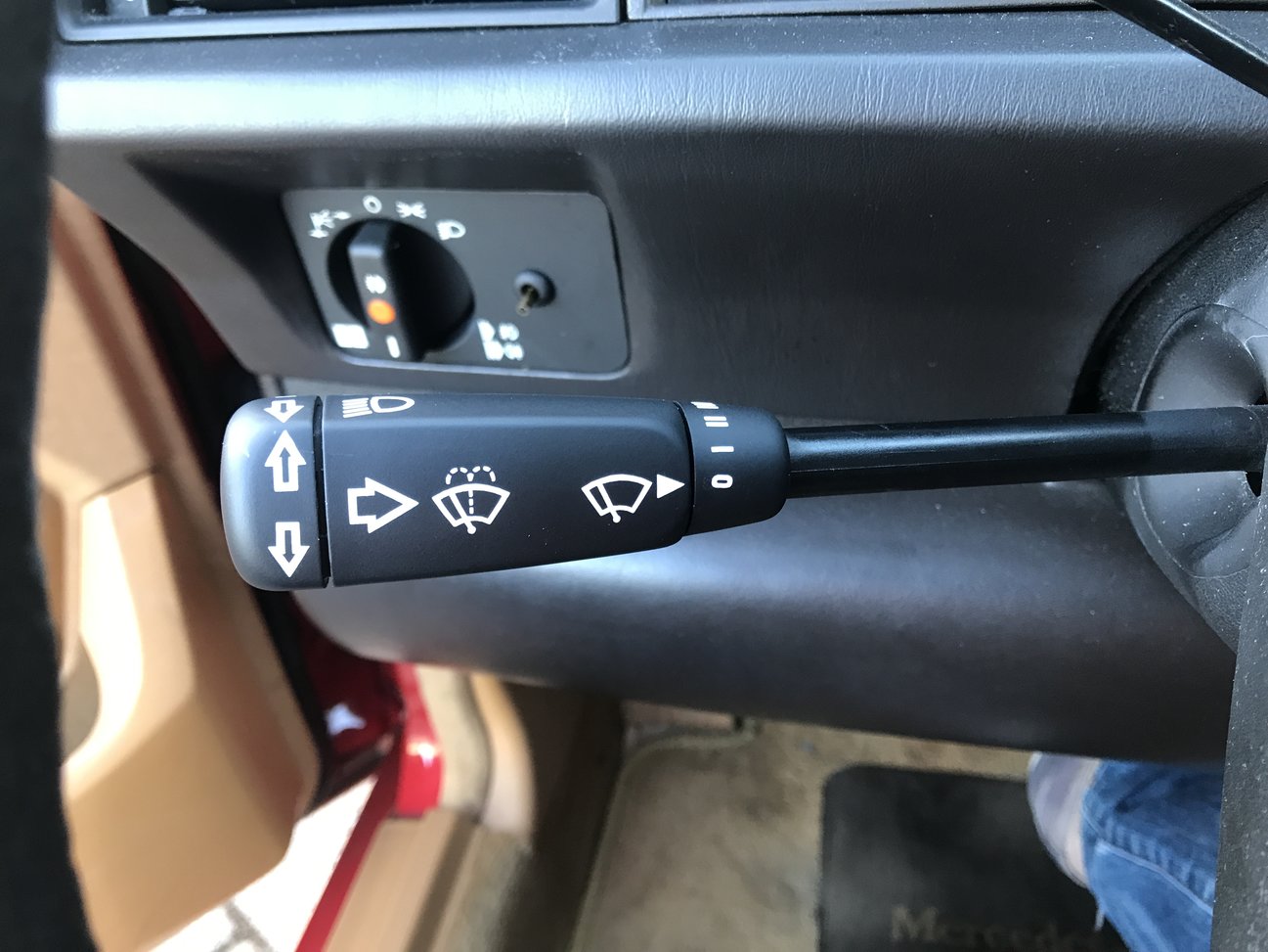 Mercedes w113 Wiper Switch Decal Kit