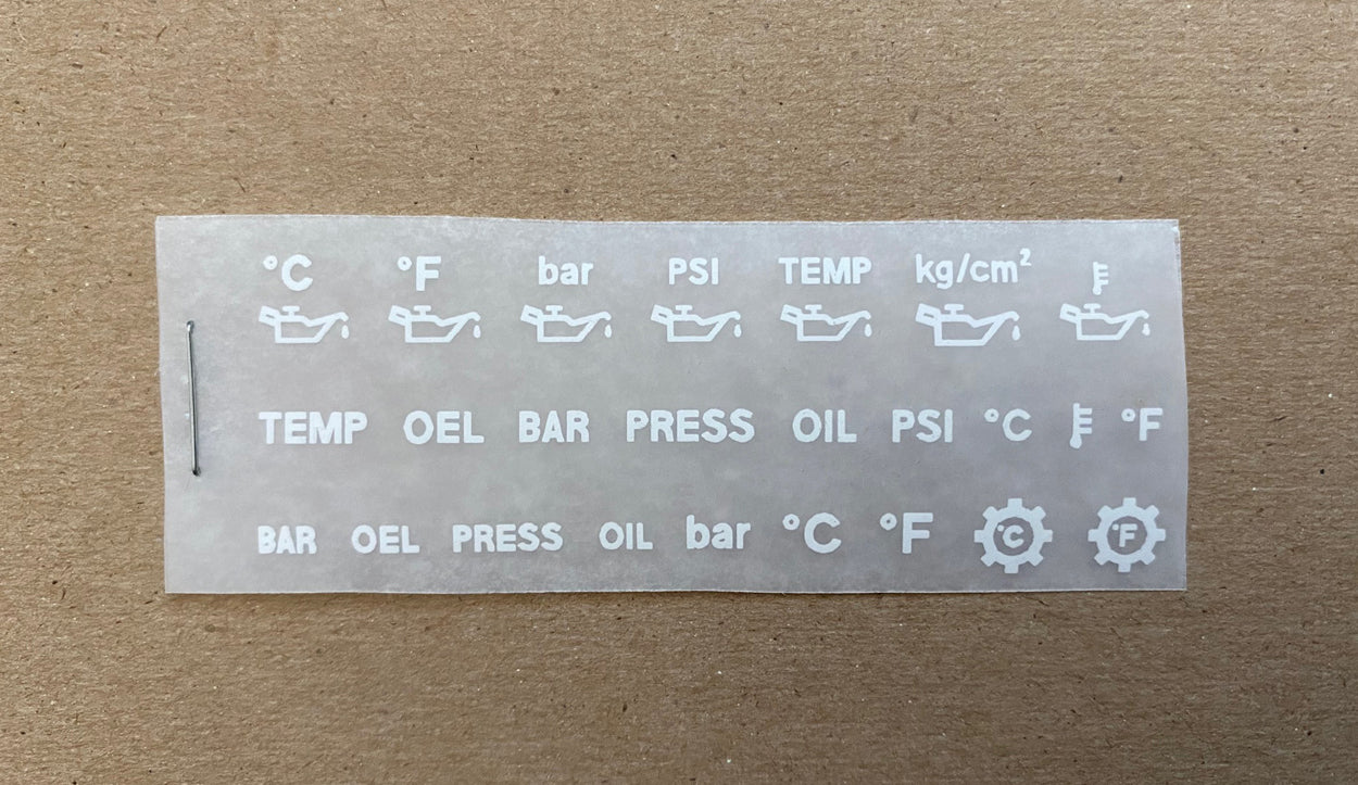 OIL Symbol + Lettering Decal Kit