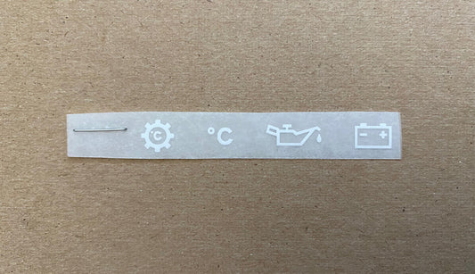 Indicator Panel ISO Symbols Decal Kit (°C)