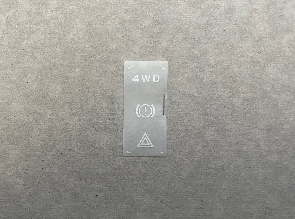 Front Indicator Decal 'Hazard' Symbol 4WD Indicator Decal Kit (40 series) – MoFaraz