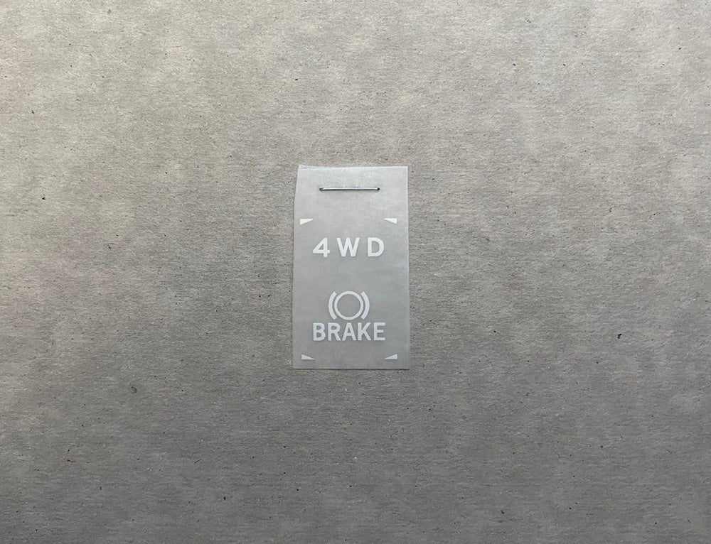 'Brake' Symbol 4WD Indicator Decal Kit (40 series)