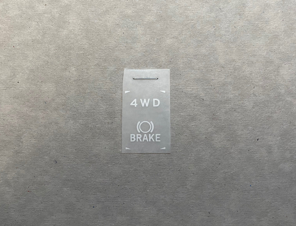 Front Indicator Decal 'Brake' Symbol 4WD Indicator Decal Kit (40 series) – MoFaraz