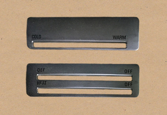 As-is Heater Bezel Decal Set BMW 2002