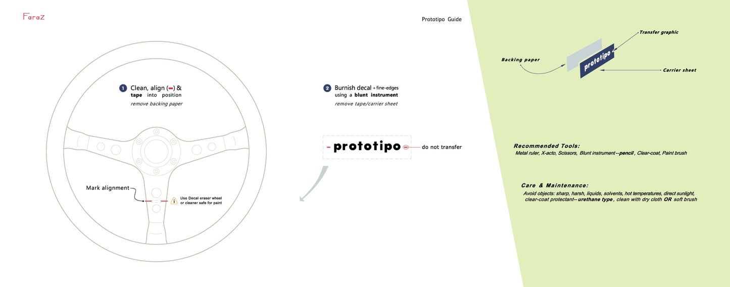 'Prototipo' Replacement Decal (Gold)